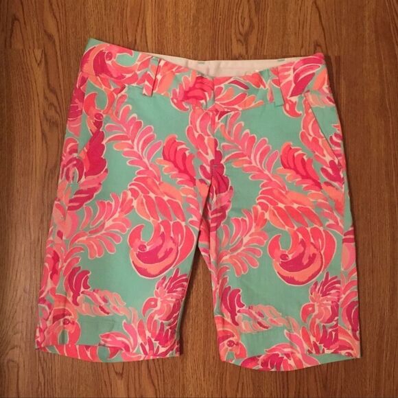 Lilly Pulitzer Chipper Bermuda Shorts Love Birds 00 - Picture 1 of 7